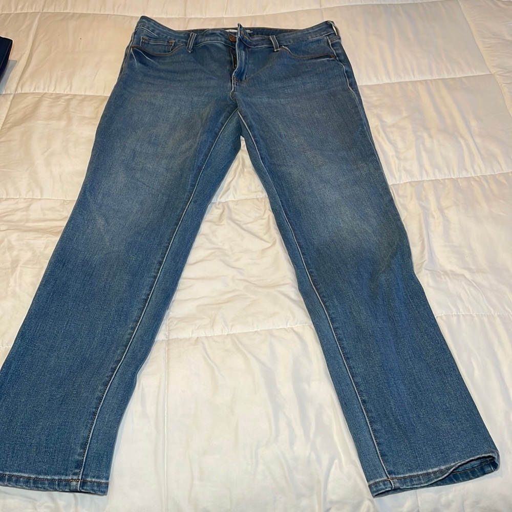 Slim straight jeans, 12 long